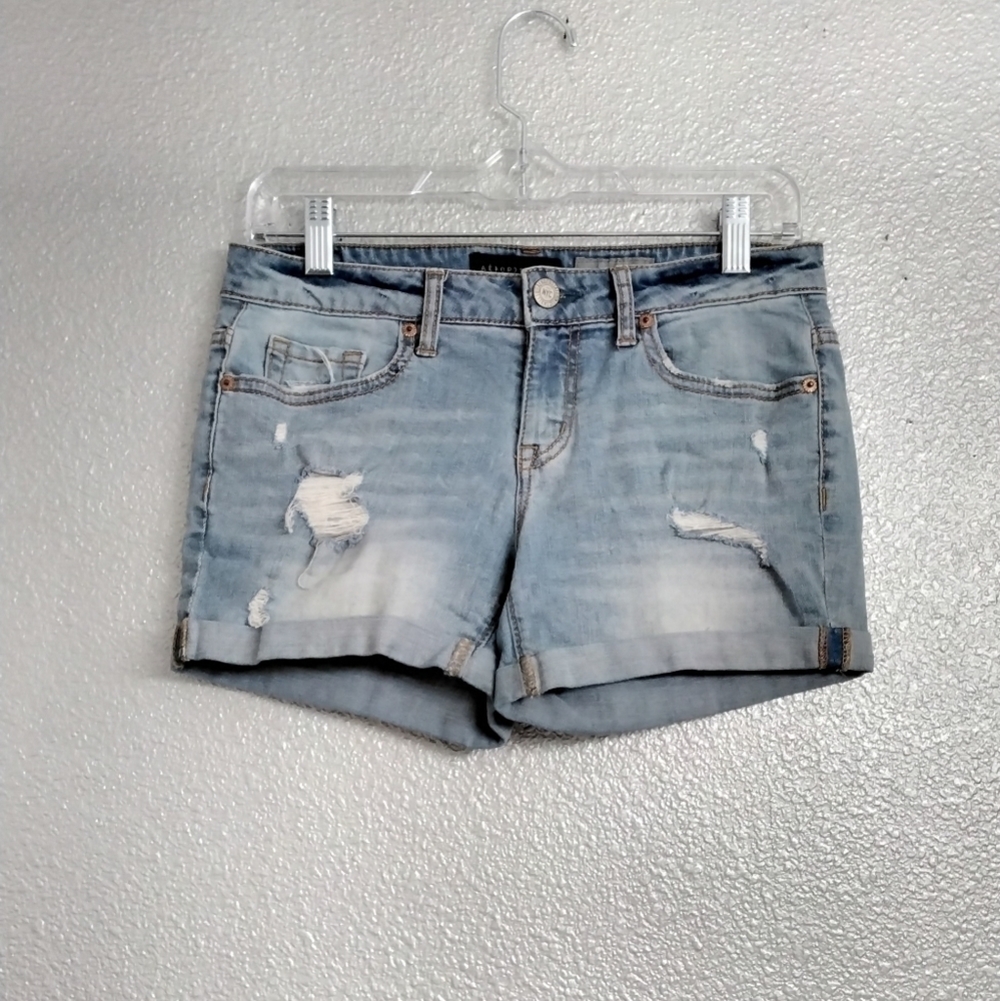 Aeropostale Midi Cut Off Blue Shorts   Size 4